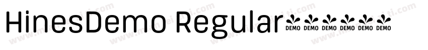 HinesDemo Regular字体转换